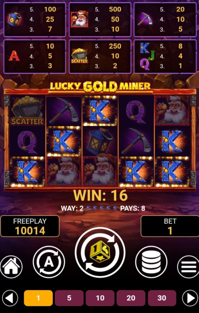 Lucky Gold Miner 1spin4win